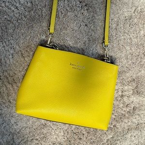 Yellow Kate Spade crossbody bag